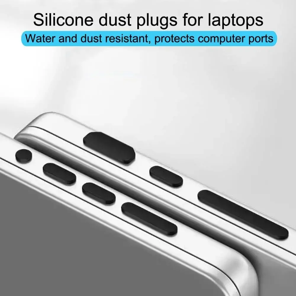 Anti Dust Plugs Port Covers for 2023-2016MacBook Air 15 13 M2 M1 A2941 A2681 A2179 MacBook Pro 14 A2779 A2289 M2 M1 Pro 13/15/16