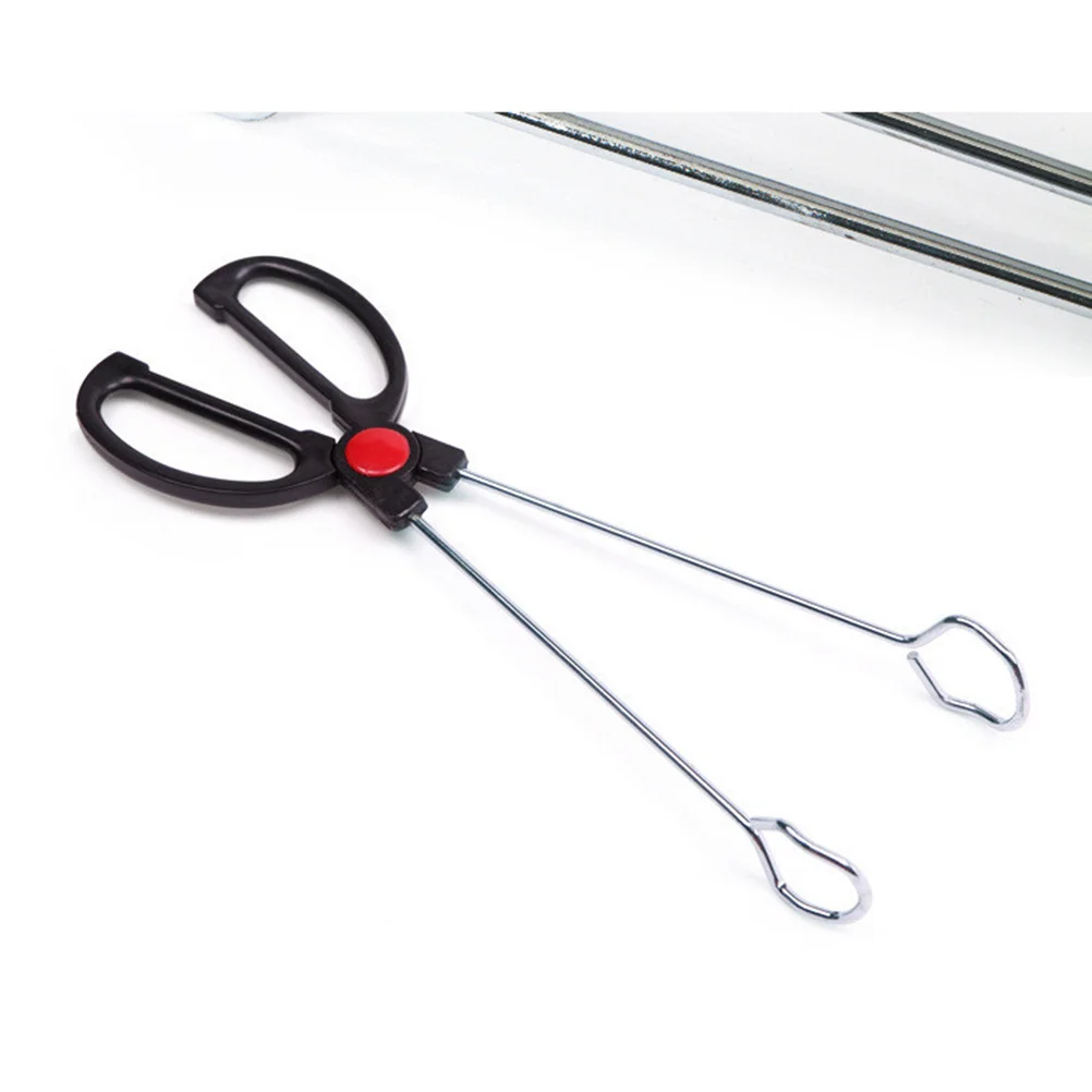 

2Pcs Barbecue Tongs Camping Tool Non-Slip Serrated Design for Backyard Park Bbq Portable Lightweight Use