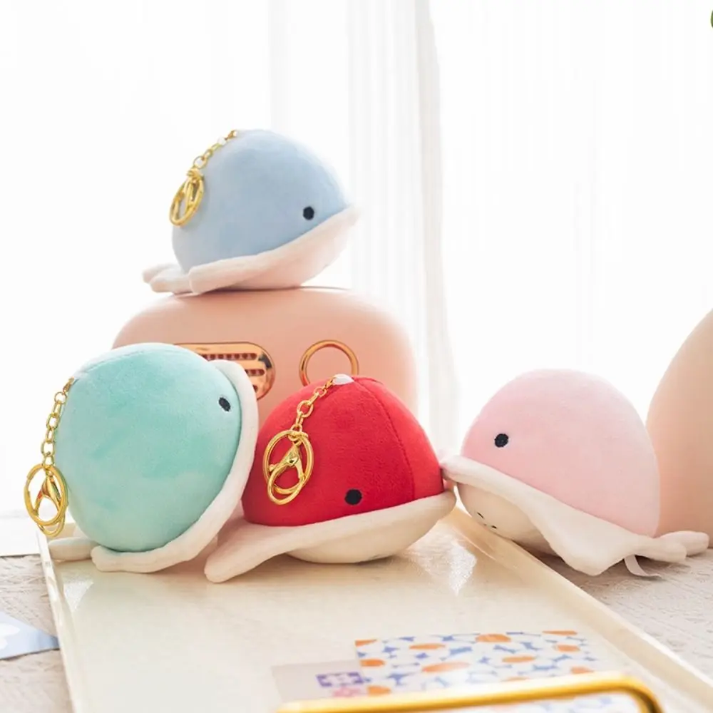 Marine Life Ray Fish Keychain Mobulidae Stuffed Animal Fish Plush Doll Colorful Kawaii Manta Ray Pendant Children's Gifts