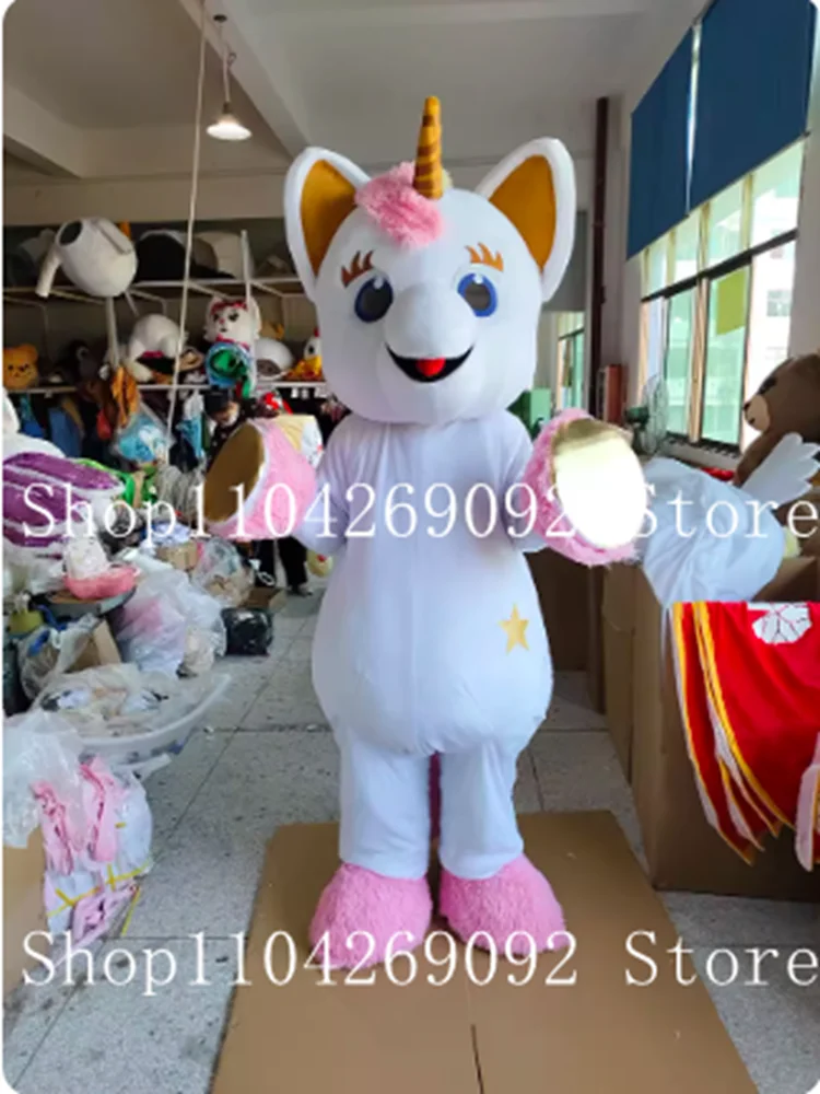 

Pink Unicorn Mascot Costume Cute Cartoon Cosplay Costume unicorn Mascotter Birthday Anime Character Party Maskote Halloween Carn