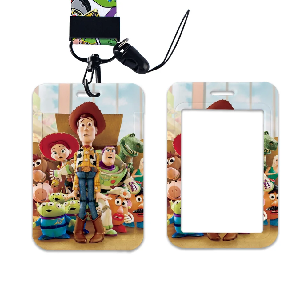 

Toy Story Card Holder Neck Strap Work Permit Name Badge Keychains Student Id Card Lanyard Holder Accessories