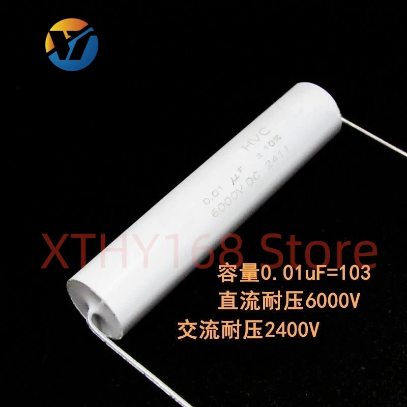 

1 шт. 0,01 мкФ 6000 В постоянного тока 2400 В переменного тока 103 6 кВ 10NF 0,01MFD индуктивный пленочный конденсатор высокого напряжения