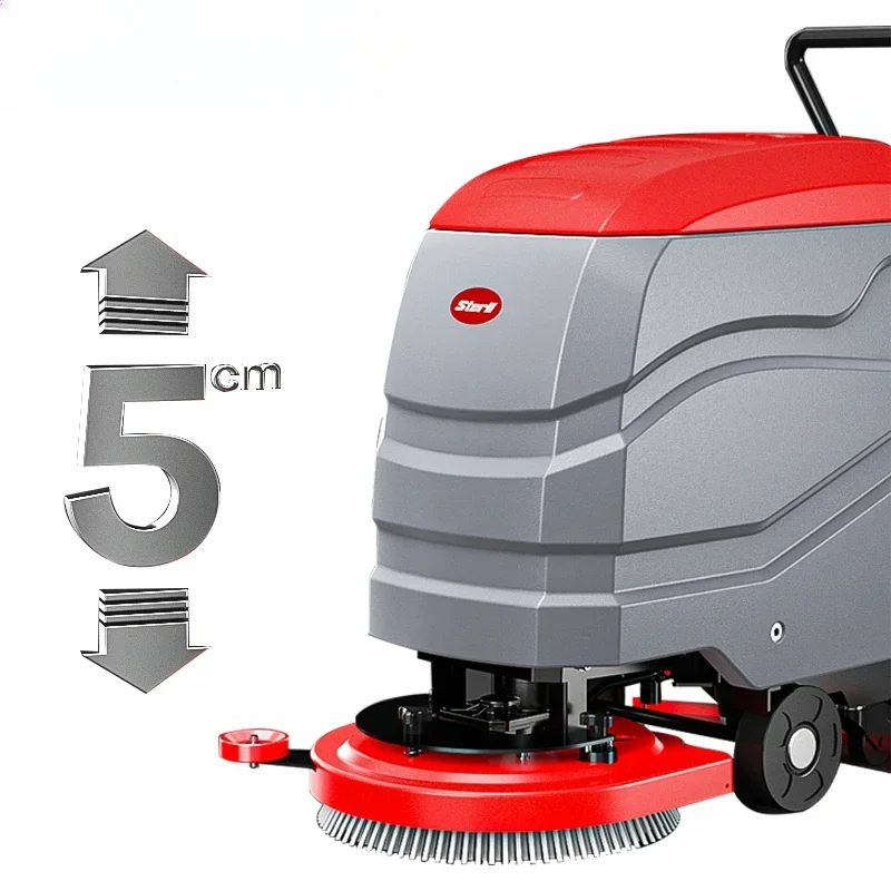 Hand pushed driving commercial mall industrial floor scrubber mopping factory workshop suction mopping integrated system