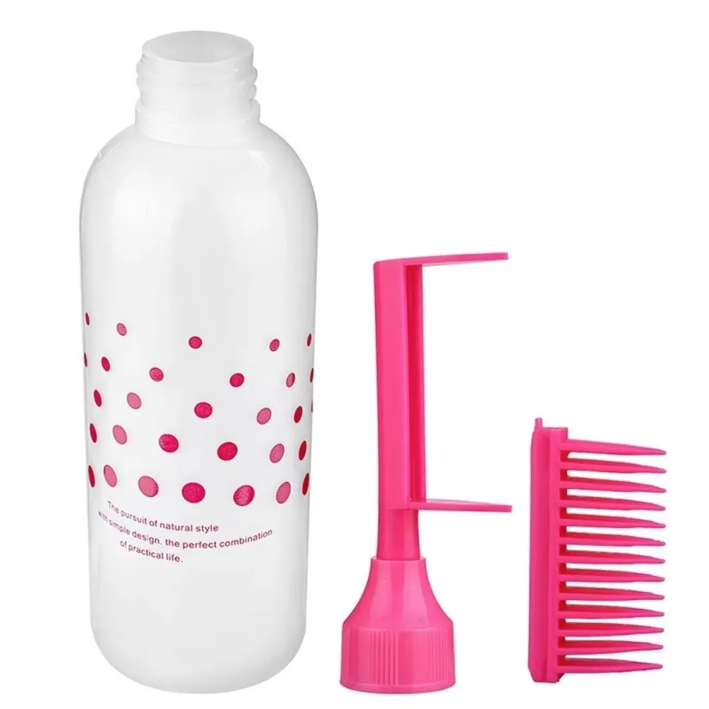 New Refillable Hair Dye Bottle with Comb Shampoo Brush Hair Dye Styling Tools Large Capacity Perming Solution Bottle