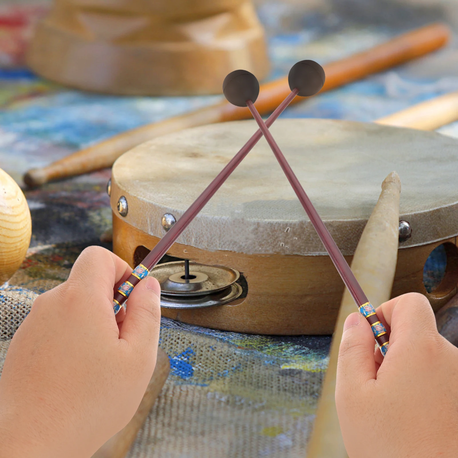 

Musical Instrument Drumstick Work Performance Drumsticks Wooden Mallets Percussion Marimba