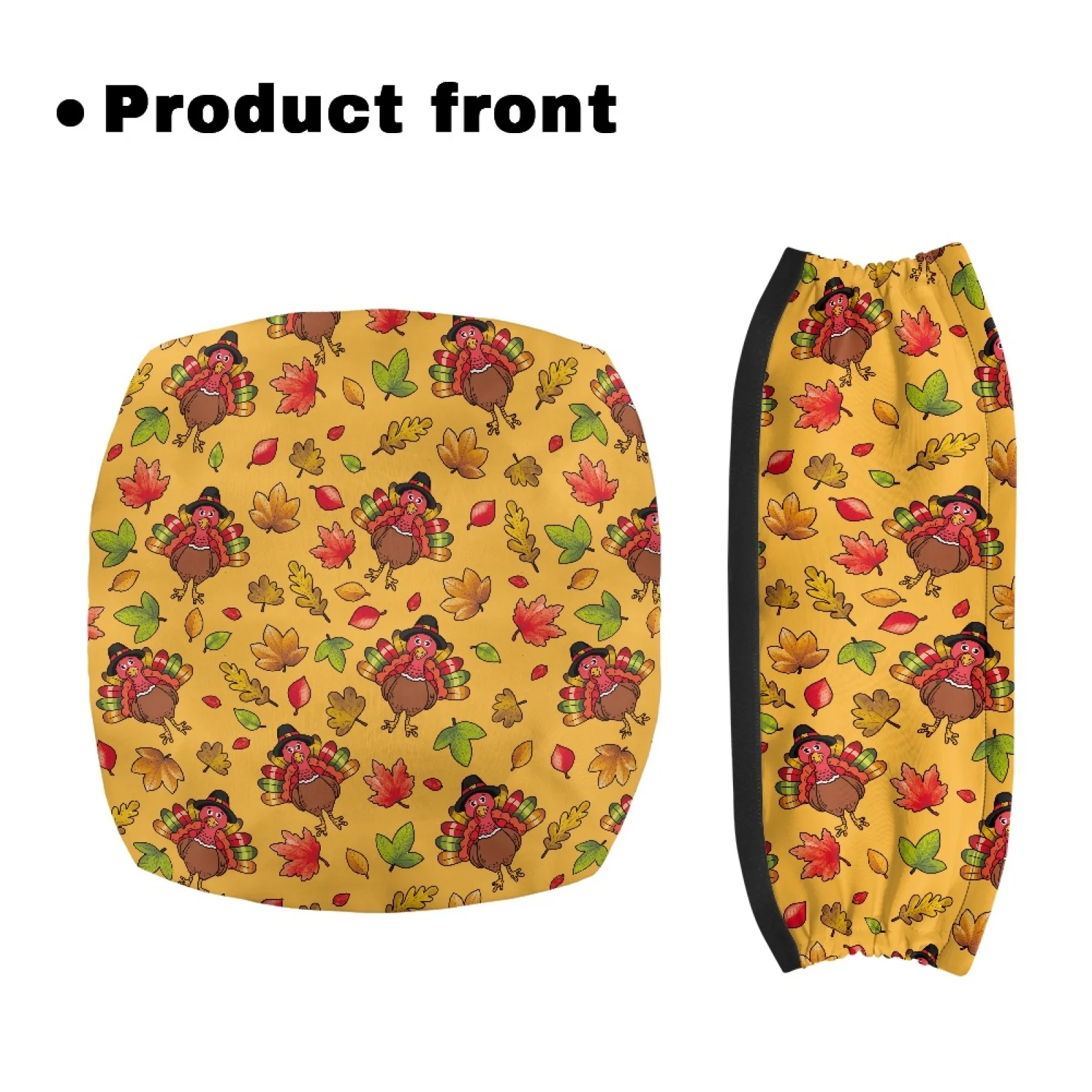 Coloranimal Turkey Leaf Pattern 2 Pieces Set Rollator Walker Seat Cover for Senior Ladies Rollator Seat Cover 2026 Collection