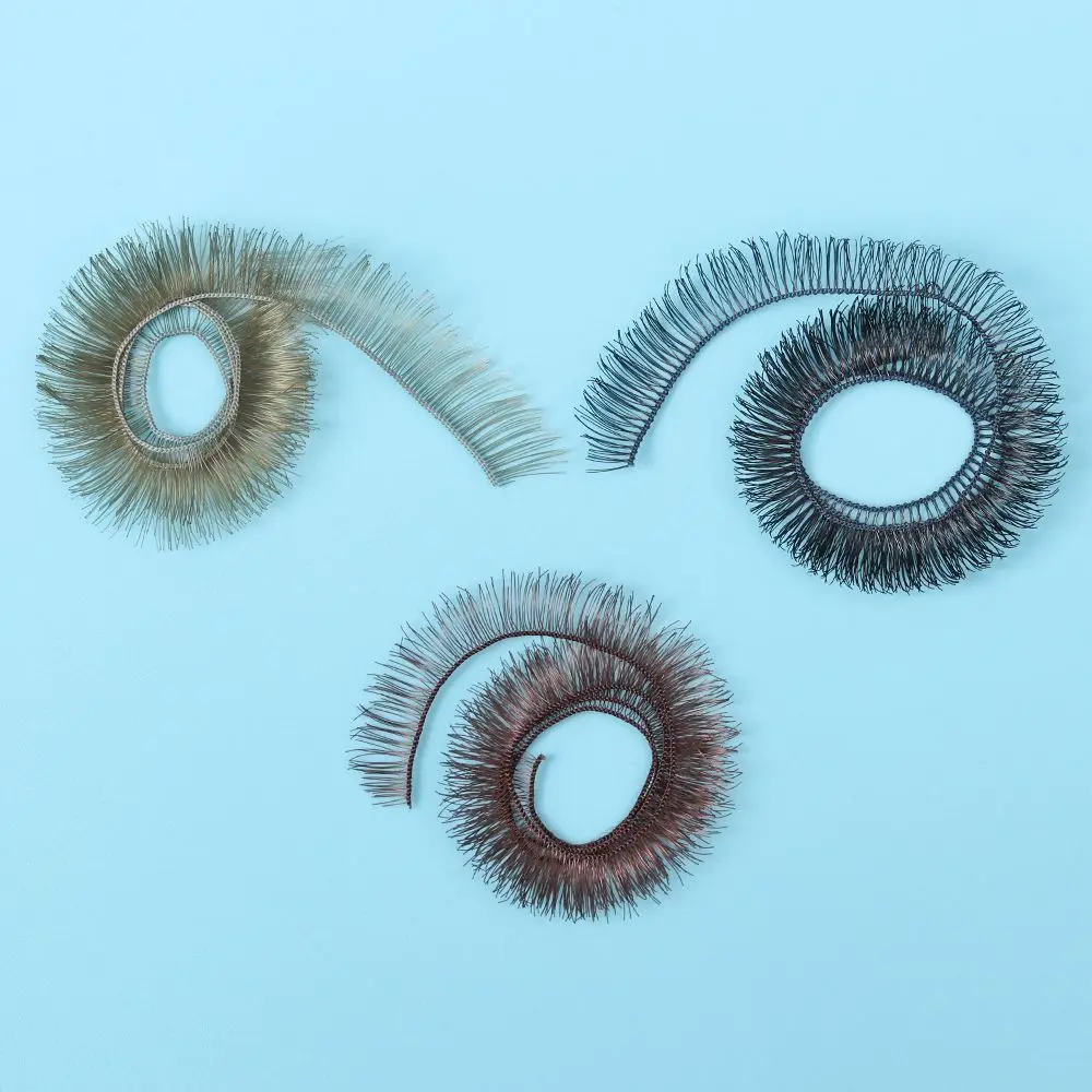 

5pcs Doll Parts Birthday Gifts Black Brown Tawny Doll Eyelashes Kids Eye Lash Toy DIY Accessories