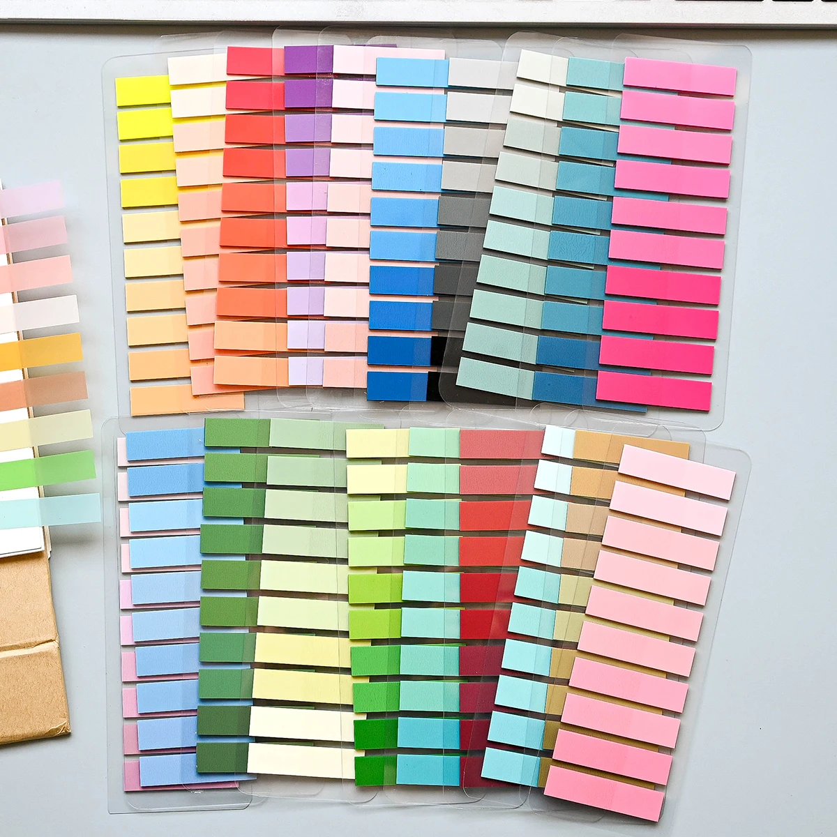 Kolorowe Przezroczyste Karteczki Samoprzylepne Indeksujące 200-4000 Arkuszy do Biura Szkoły Artykuły Papiernicze — zdjęcie produktu 7