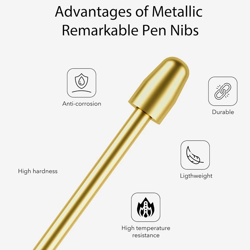 أطراف قلم معدنية لملحوظين ، مناديل بديلة ، ملحقات إعادة الملء ، 12 روض