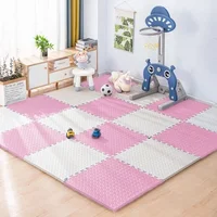 8/16pcs Pink Foam Play Mat, Interlocking Puzzle Carpet Floor Mat for Baby Crawling and Exercise Various Colors Available Toys 3