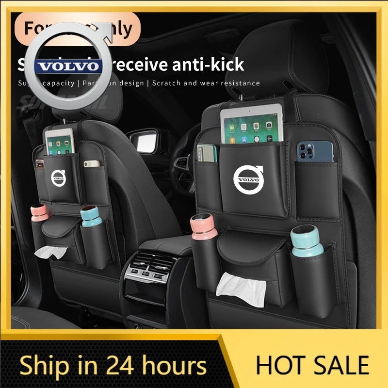 

2026 Новые эмблемы для Volvo для Volvo XC40 XC60 XC70 XC90 C30 S40 S60 S80 S90 V40 V60 V70 V90 Многокарманное хранилище на спинку автомобильного сиденья