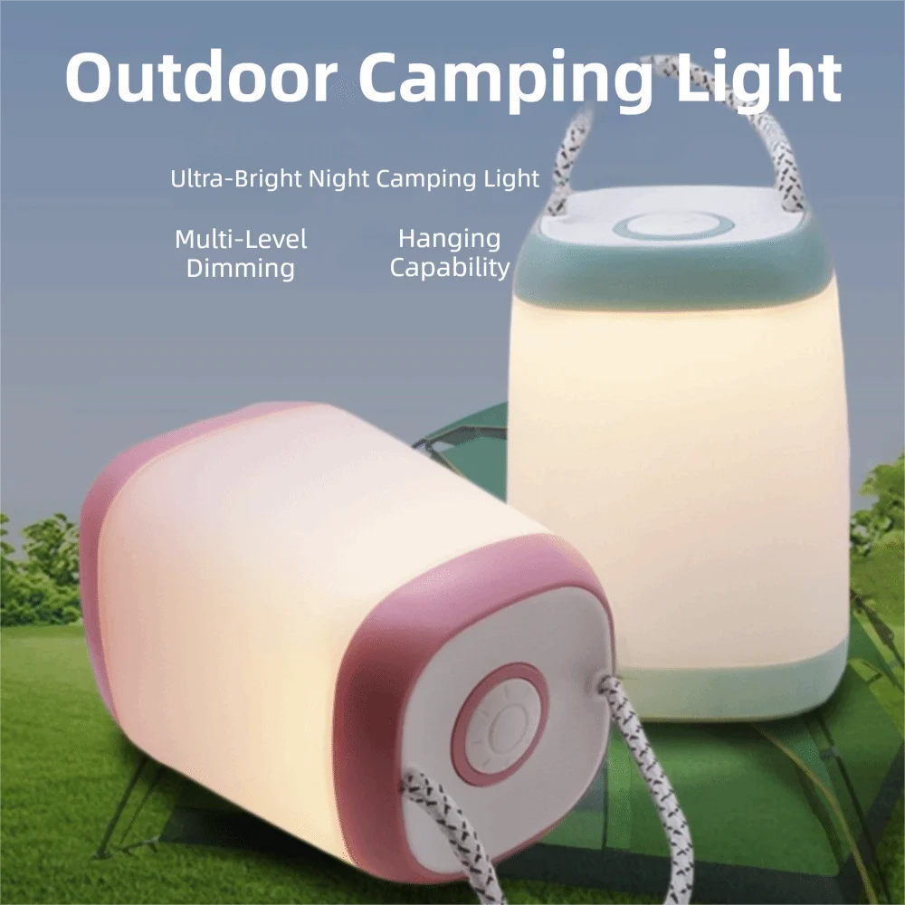 3 Light Modes LED Camping Lights Portable Bright Night Reading Lights Handheld Multifunctional Tent Lanterns