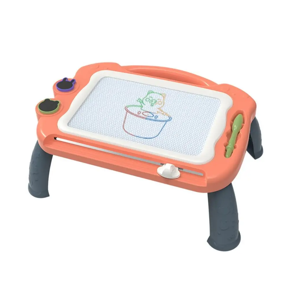Tavolo da disegno magnetico colorato Tavolo da scrittura Gamba Doodle Board Giocattolo Blocco cancellabile Lavagna magnetica cancellabile per graffiti Scuola materna