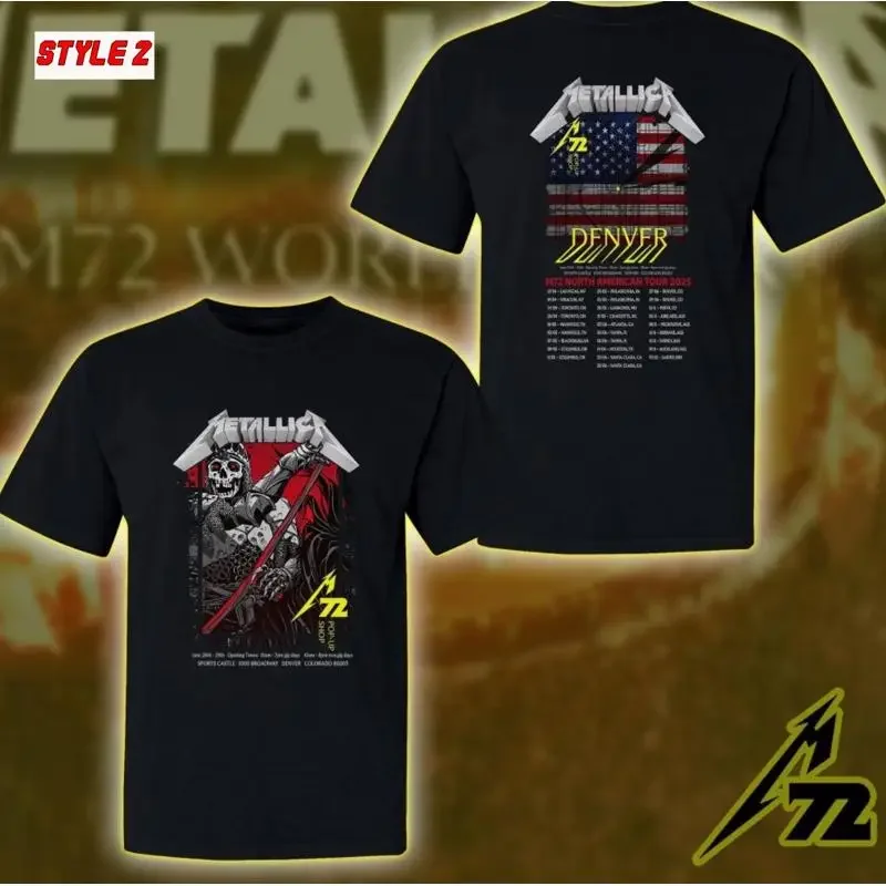 Met M72 Denver At Empower Field On June 27 And 29 Tour 2025 Two Sided T Shirt