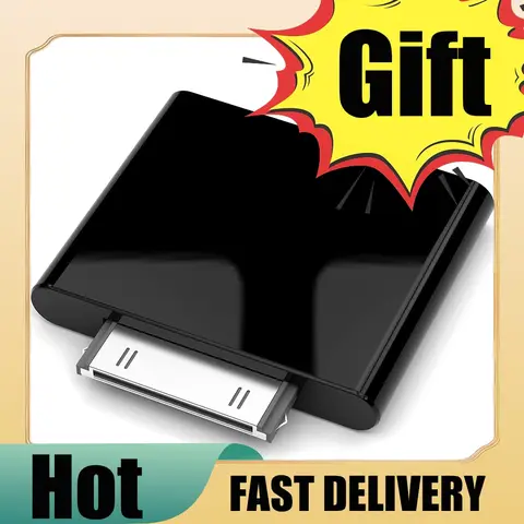 30pin 40mA Wireless Audio Adapter Bluetooth-compatible Transmitter Wireless Bluetooth-compatible Receiver Adapter for Ipod