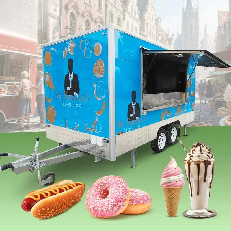 FOODLINE Beach Food Stall Cart Sun Protection Cover Waterproof Counter Panel Mobile Fast Food Selling Gear