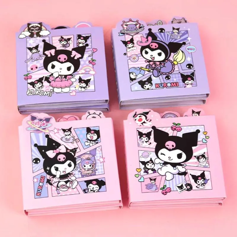 

12pcs/ лот Sanrio Kuromi 6 складывая памятку Pad Sticky заметки милые лягушки N Times Stationery Label Notepad Post School Supply