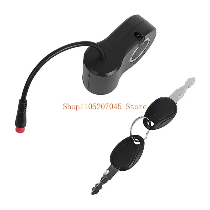 37cd Quick Install ABS Metal Ignition Lock 2Pin Accelerator Control With Theft Prevention Key For Kukirin Electric Scooter