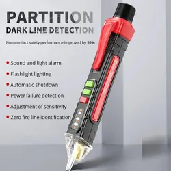 Electric Pen High-Precision Induced Electric Tester Pen Electroprobe Screwdriver Probe Light Voltage Tester Detector Test Pen