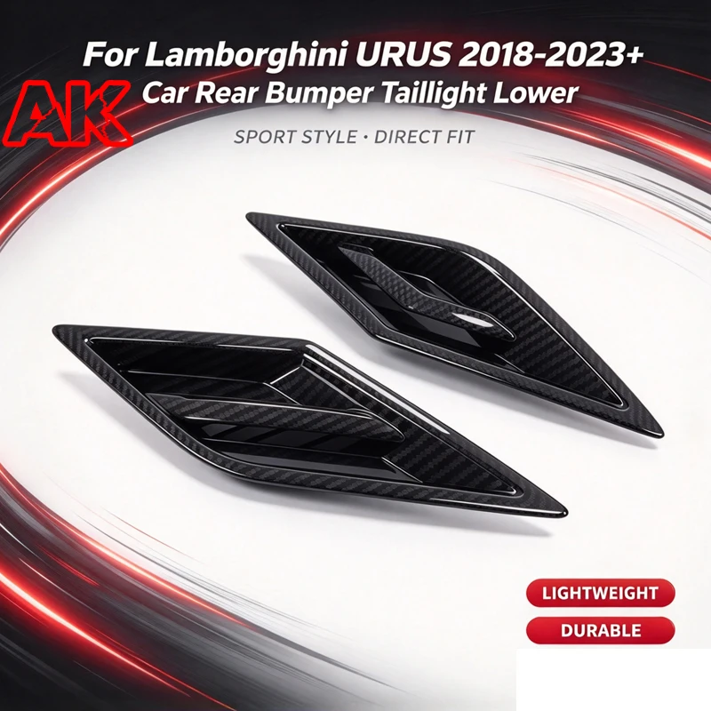 Real Carbon Fiber For Lamborghini URUS 2018-2023+ Car Rear Bumper Taillight Lower Panel Trim Car Exterior Accessories