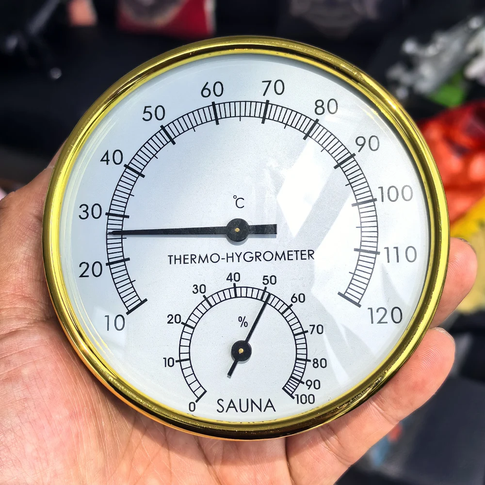 A6HD High Accuracy Sauna Thermometer Hygrometer, 2-in-1 Thermo-Hygrometer Accessory for Sauna Room Decor & Monitoring