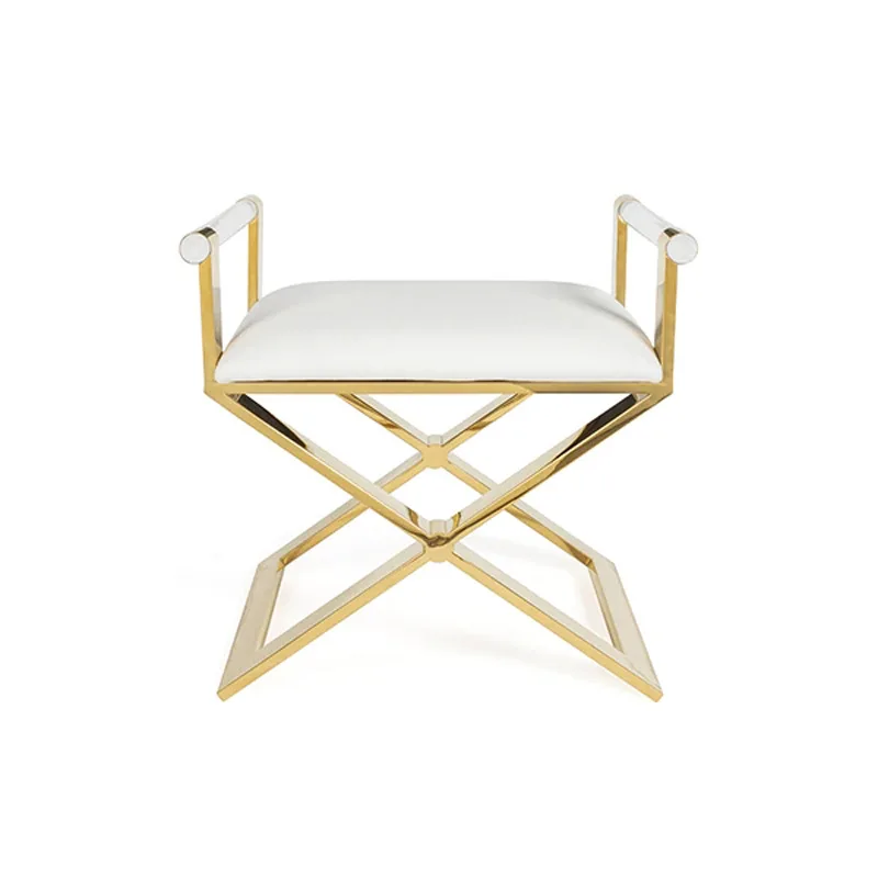 

Modern fashion simple stainless steel acrylic dining chair, model room/hotel/villa/dining chair