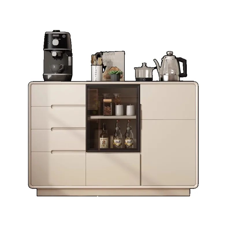 

wood dining side cabinet tea bar machine integrated cabinet simple tea cabinet household living room 2025 new locker