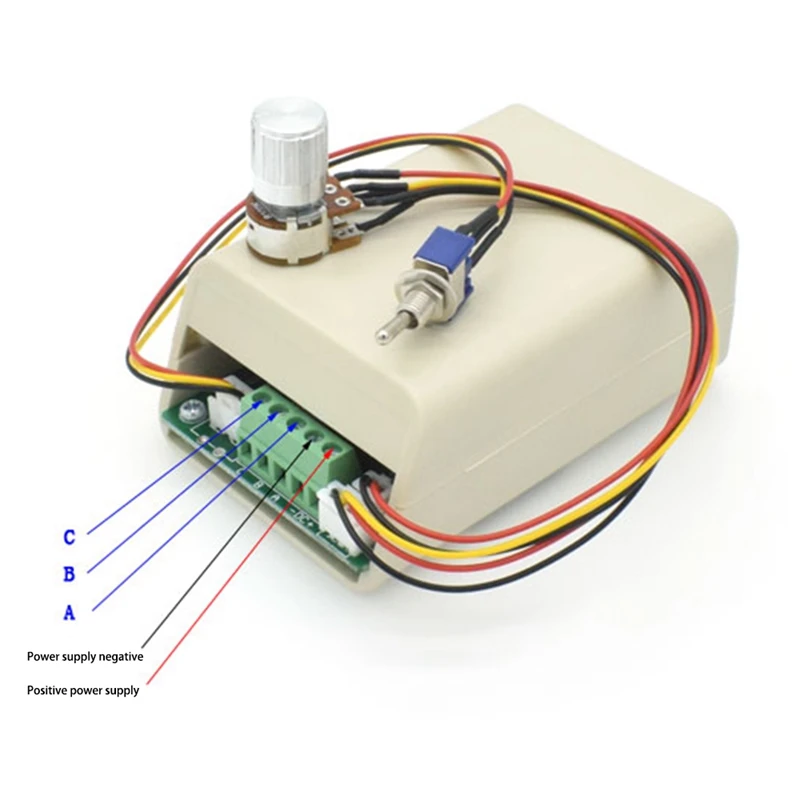 Bldc Three-Phase Brushless Motor Speed Controller Fan Drive Dc 5-36V 15A With Potentiometer Switch 12V 24V