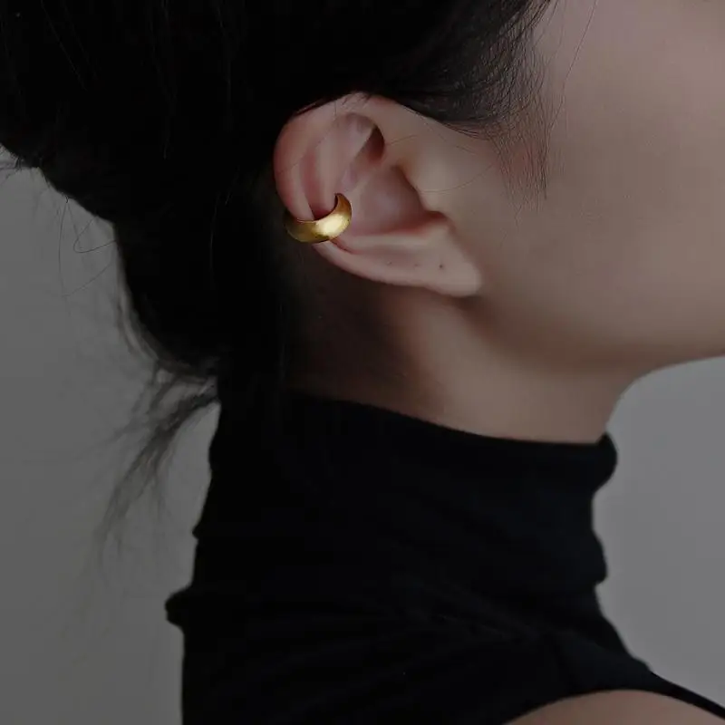 Fashion Jewelry Elegant Temperament 1 PC Metal Clip Earrings For Women Party Gifts Simply Design Ear Accessories Dropshipping