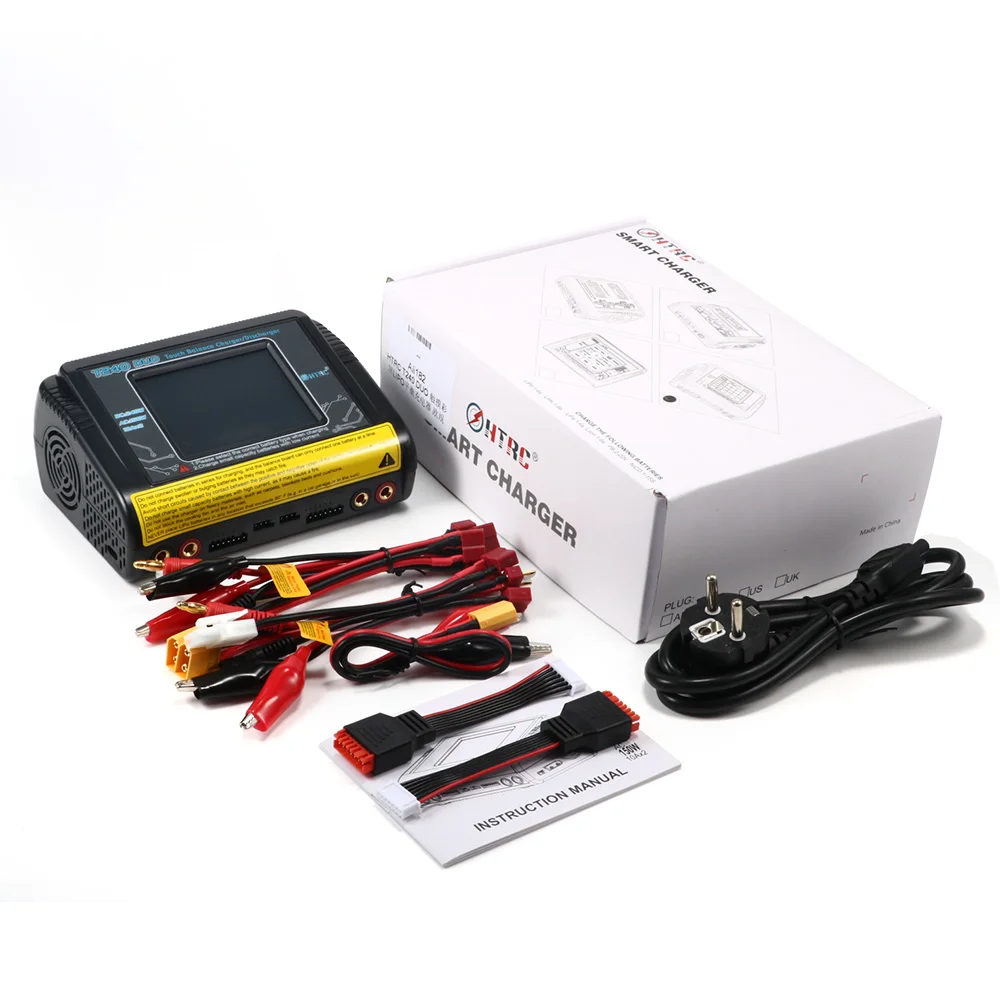 

Зарядное устройство HTRC T240 Duo с двумя каналами и сенсорным экраном для LiPo, LiHV, LiFe, NiCd, NiMH аккумуляторов радиоуправляемых моделей