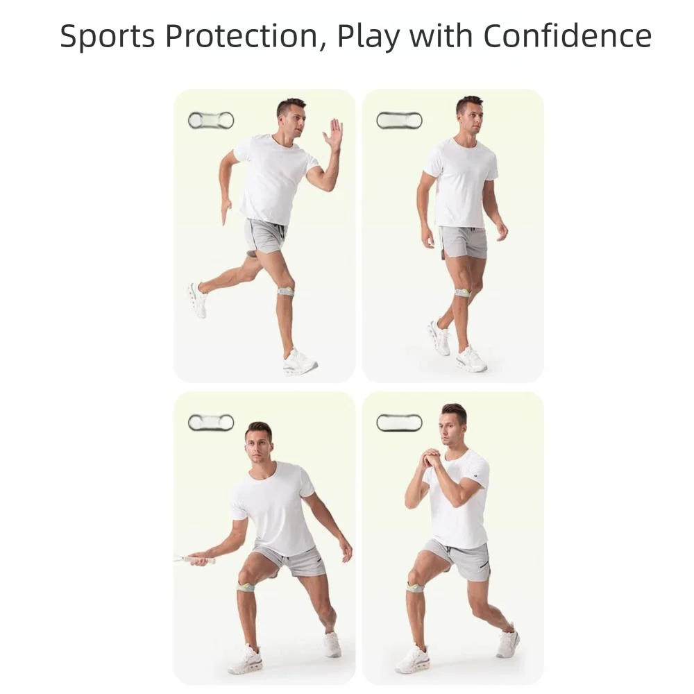 

Дышащий наколенник, амортизатор, стабилизатор сухожилий надколенника, поддержка коленной чашечки, нескользящая конструкция, регулируемая спортивная наколенница