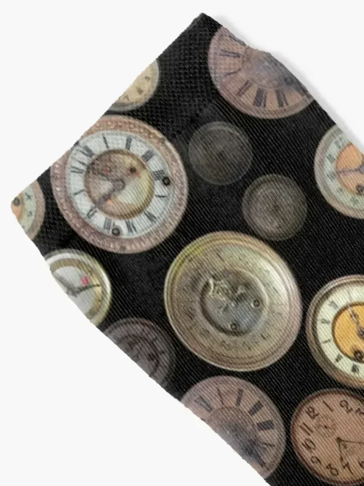 Vintage Clocks, Clocks, Clocks! Socks compression ankle cotton custom sports Male Socks Women's