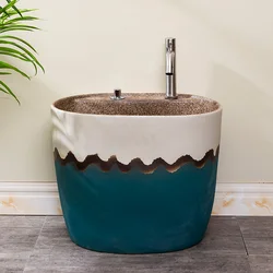 Toilet mop pool, vintage mop pool, balcony, outdoor