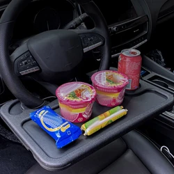 Supporto da tavolo per auto volante per auto Laptop Computer supporto da scrivania supporto da tavolo mangia carrello da lavoro bere cibo caffè vassoio porta merci