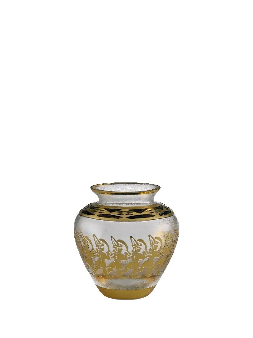 LaModaHome Pasabahce Hittite 12 Gods Mini Vase with High Quality Boho Rare Design Unique Decorative Centerpiece for Living Room