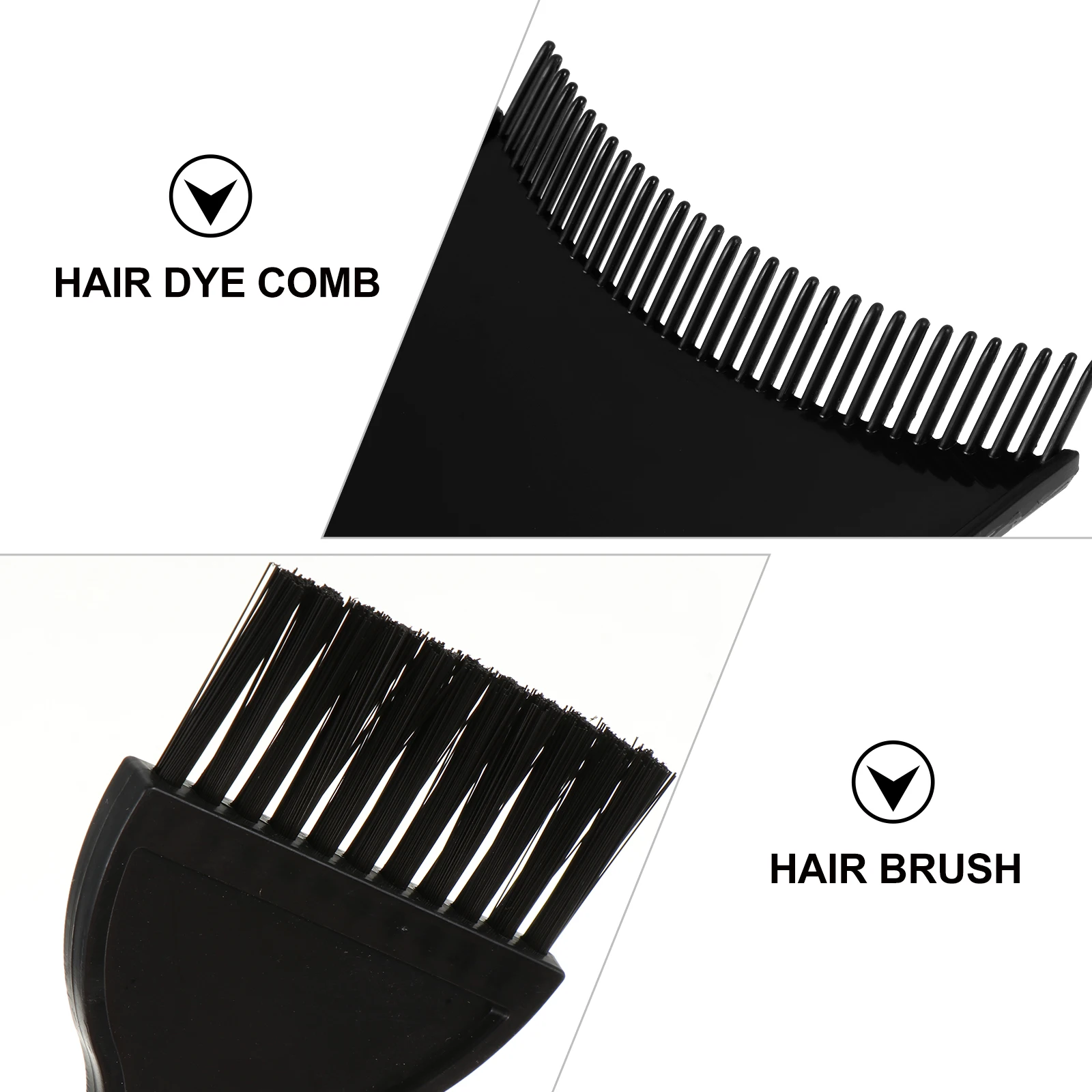 

4Pcs Hair Dyeing Comb Set Plastic Highlighting Board Hair Coloring Kit Salon Home Use Durable Quick Dye Protect Scalp