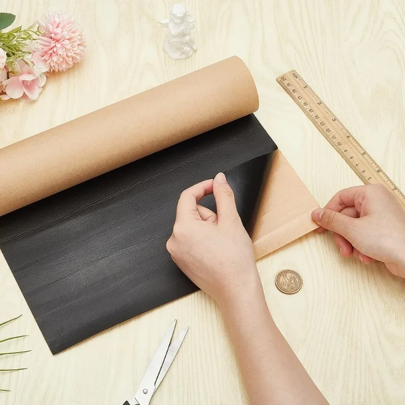 1 Roll 78.7x11.8 Inch Adhesive EVA Foam Roll 1mm Thick Black Foam Sheet EVA Sponge Foam Rubber Sheet for Gap Filling