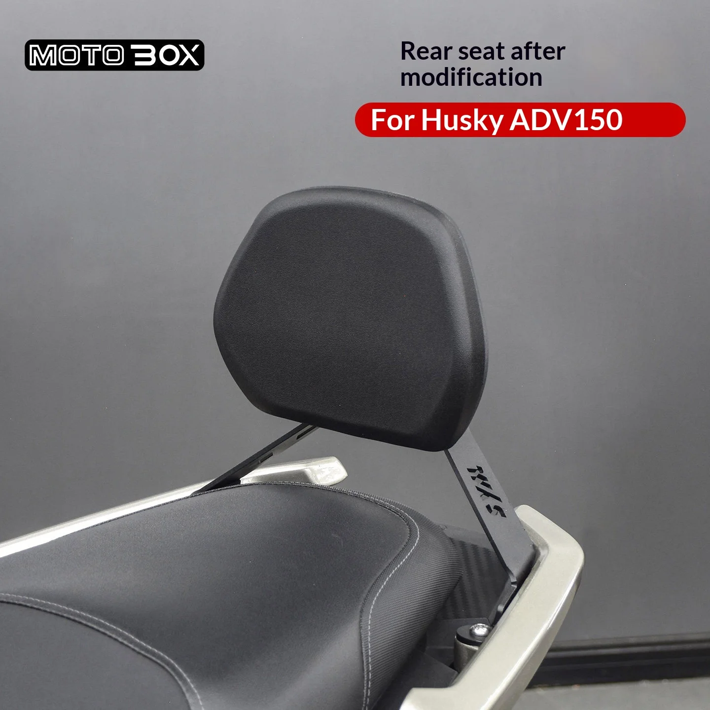 【Premium】For SYM Husky ADV150 modified small backrest rear seat support rear seat armrest cushion accessories