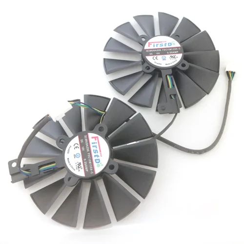 Imagen 2 del producto FDC10M12S9-C PLD10010S12H 12V 95mm ventilador para ASUS AREZ RX570 RX580 4GB DUAL OC P104-100 ventilador de refrigeración para tarjeta gráfica de minería
