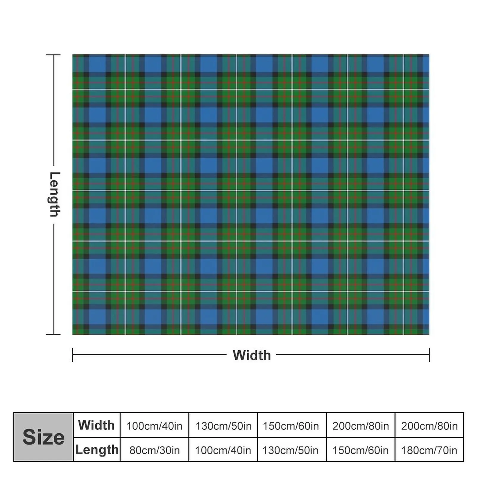 Clan Ferguson Tartan Throw Blanket Nap heavy to sleep Soft Beds Blankets