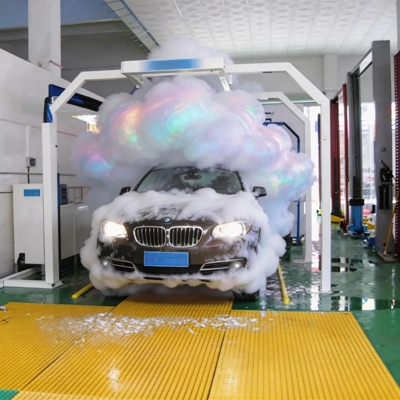 Automatic 360 Car Wash System Smart Vehicle Washer With Intelligent Vehicle Size Detection For Efficient Commercial Car Cleaning