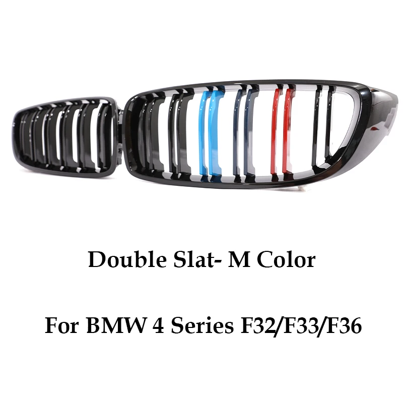 Voorbumper Nier Glanzend Zwart Carbon Chrome Grill M Kleur Grille Grill Voor BMW 4-serie Gran F32 F33 F36 F80 F82 2013-2020