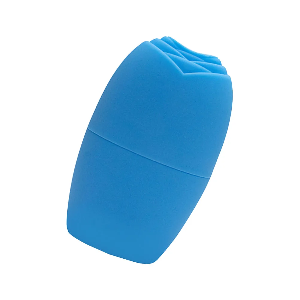 

Small Ice Cube Silica Gel Face Cold Compress Massager Blue Reusable Roller for Face Mold Skin Care Tool Body Cooling