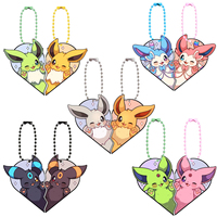 Pokemon Eevee Umbreon Espeon Sylveon Jolteon Flareon Acrylic Keychains Diy Action Figures Anime Classics Game Collection Toy
