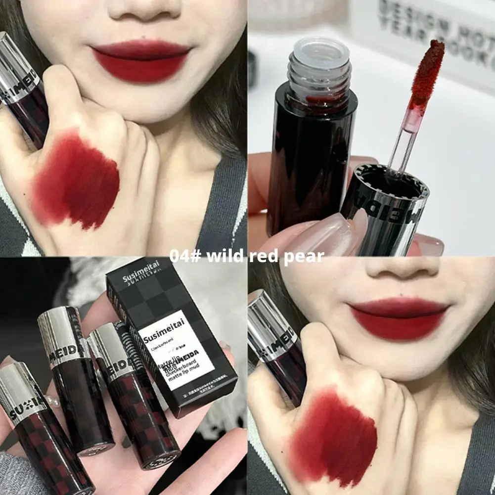 1 Uds. Girlcult serie Peach lápiz labial espejo brillo de agua brillo de labios superficie brillante película duradera hidratante juego de labios Doodle