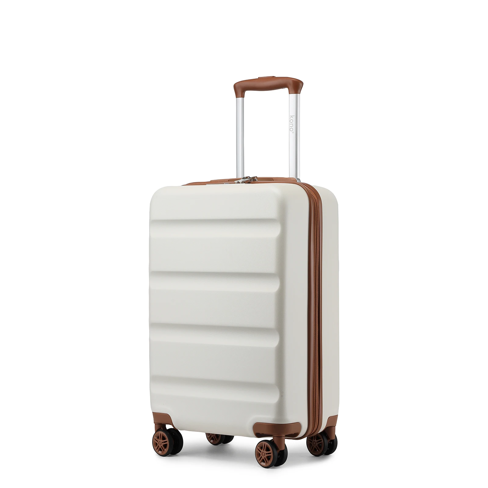 KONO Handgepäck-Koffer – Leichter Hartschalenkoffer mit TSA-Schloss & 4 Spinnerrollen, kabinentauglich (55/65/75cm)