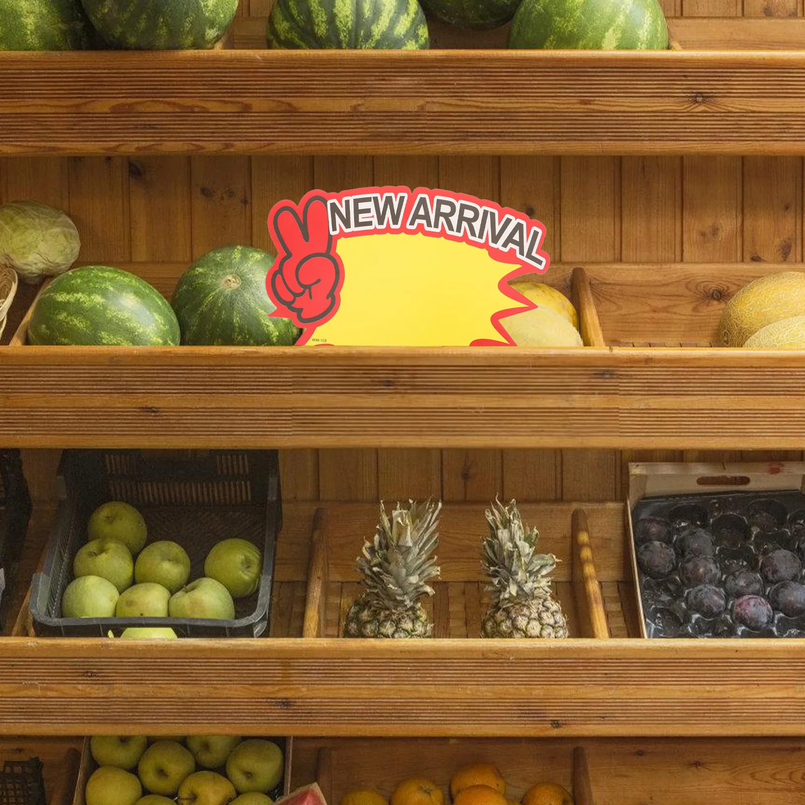 100 個の値札ブランクセールラベル小売店スーパーマーケット用紙広告看板商業ディスプレイ用値札