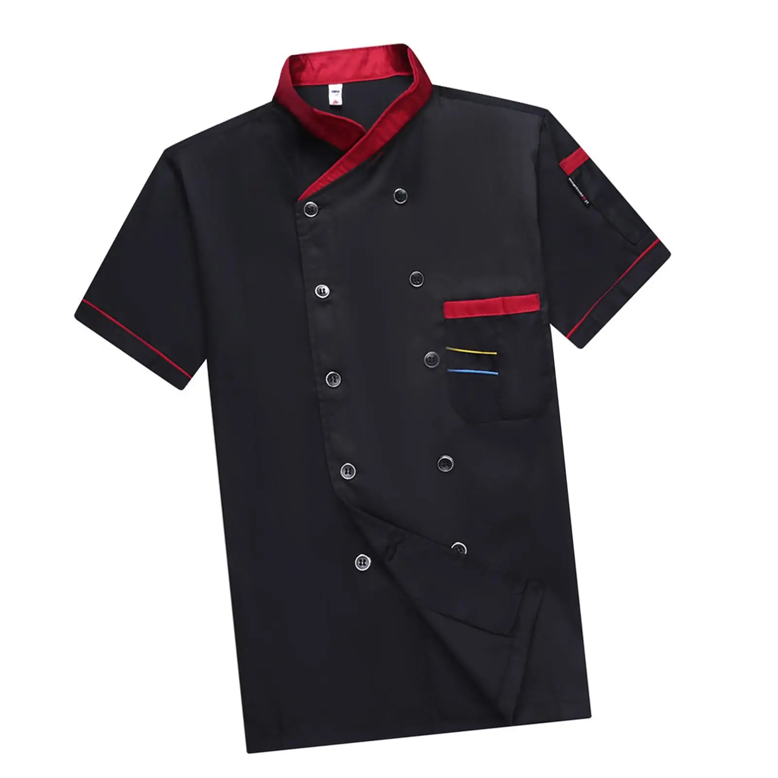 Jacket Shirt Waiter Waitress Men Women Breathable Coat Work Wear Clothes for Cafe Hotel Restaurant Kitchen Cooking