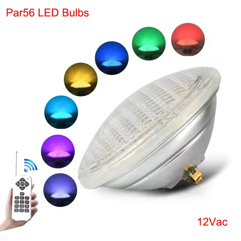 18W 35W 54W par 56 led RGB 12V focos led para piscinas warm white cold white