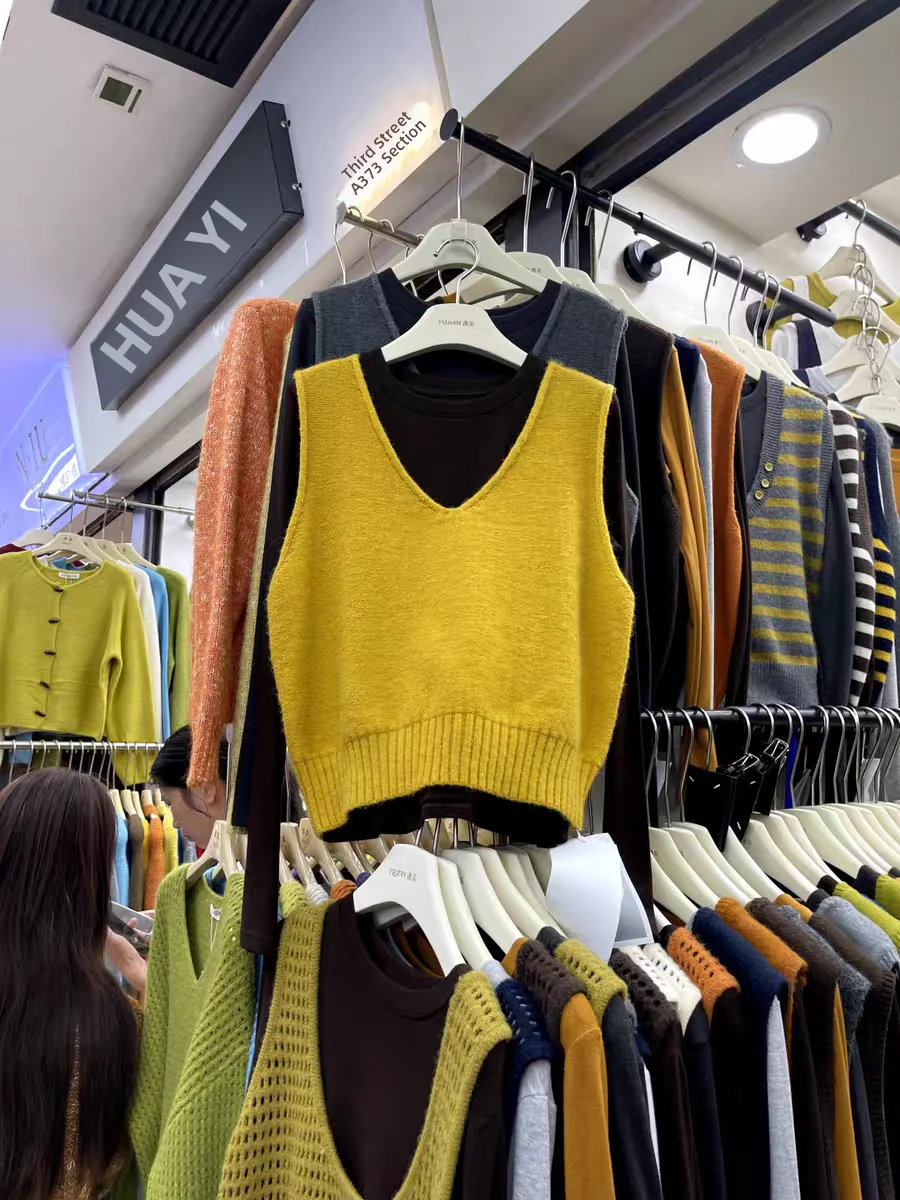 

Lemon Yellow Knitted Vest Top Women's Faion Commute Sle Long Sve Layering Sweater Cover up irt ort Length Vest